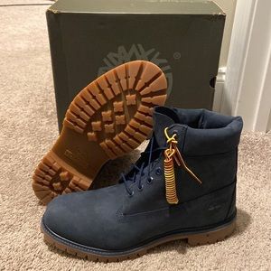 Navy Blue Timberlands